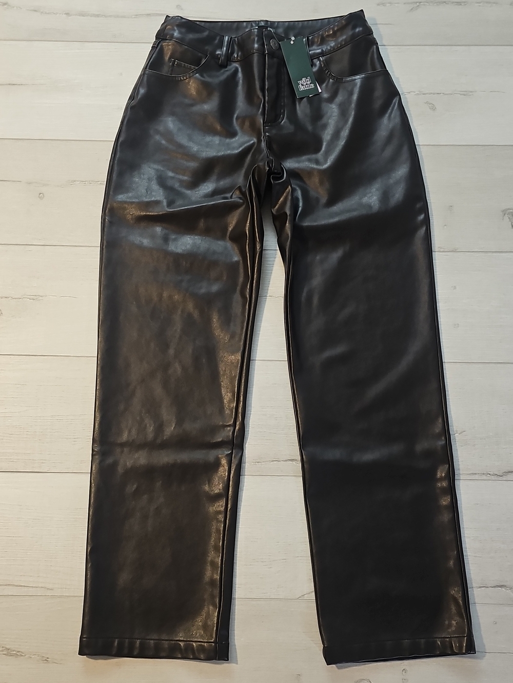 Wild Fable Women's 0 Brown Faux Leather Pants